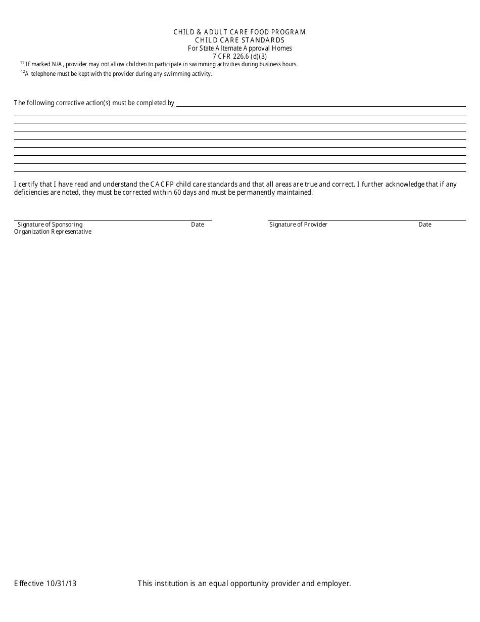 Child Care Standards, Page 3