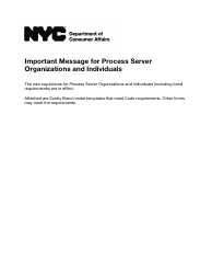 Document preview: Surety Bond Process Serving Agency - New York City
