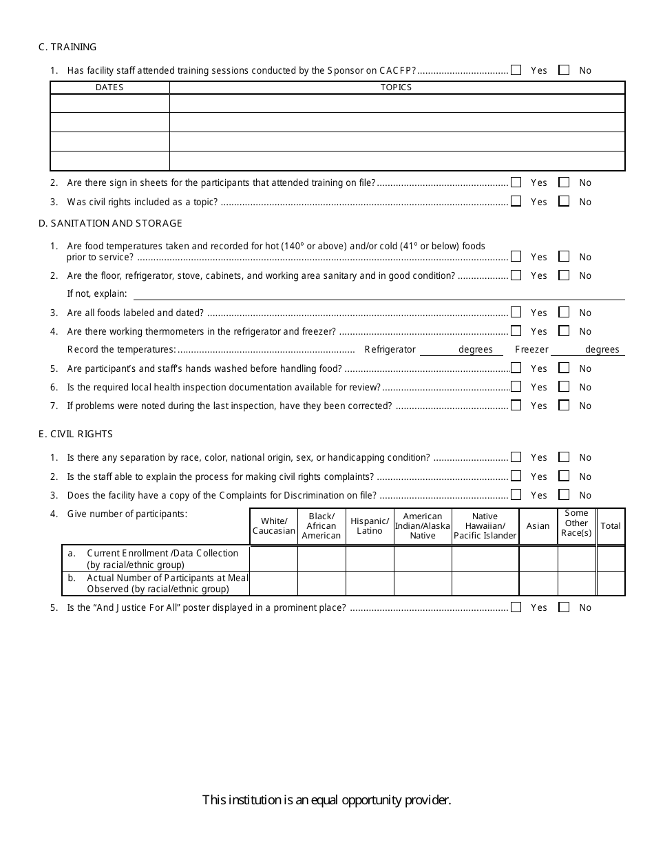 Arizona Child Care Center Monitor Evaluation Form - Fill Out, Sign ...