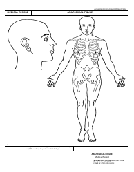 Form SF-531 Medical Record - Anatomical Figure