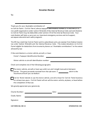 Document preview: CAP Form 164 Donation Receipt