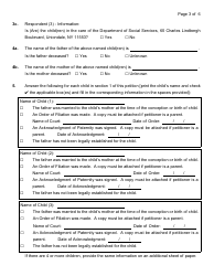 Instructions for a Custody/Visitation Petition - Nassau County, New York, Page 8