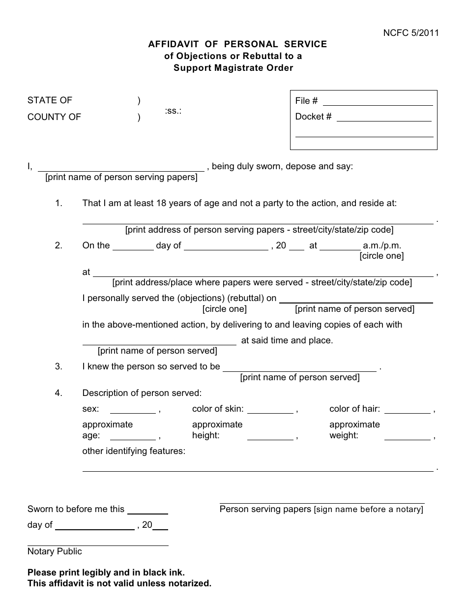 Form 4-SM-2 Objection Packet - Nassau County, New York, Page 4