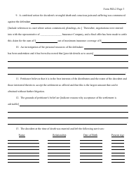 Form WD-2 Wrongful Death Petition - New York, Page 3