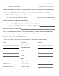 Form WD-2 Wrongful Death Petition - New York, Page 6
