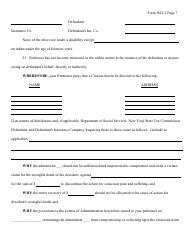 Form WD-2 Wrongful Death Petition - New York, Page 7