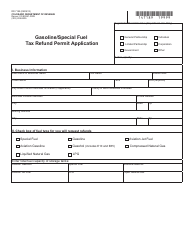Document preview: Form DR7189 Gasoline/Special Fuel Tax Refund Permit Application - Colorado