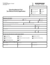 Form DR7189 Gasoline/Special Fuel Tax Refund Permit Application - Colorado