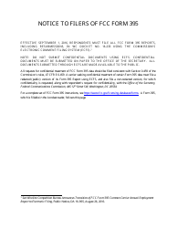 FCC Form 395 Common Carrier Annual Employment Report