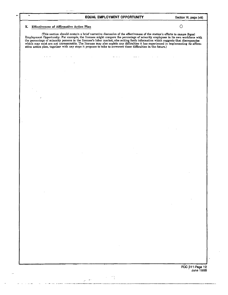 FCC Form 311 Application for Renewal of an International, or Experimental Broadcast Station License, Page 12