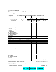 Document preview: OPM Form SF-113-A Monthly Report of Federal Civilian Employment