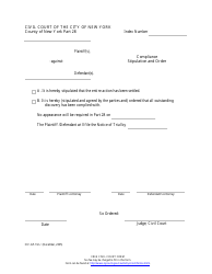 Document preview: Form CIV-GP-132-i Compliance Stipulation and Order - New York