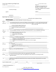 Form CIV-GP-17 &quot;Affidavit in Support of Order to Show Cause&quot; - New York