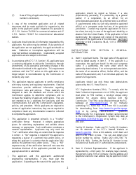 FCC Form 302-DTV Application for Digital Television Broadcast Station License, Page 2