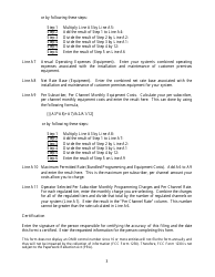Instructions for FCC Form 1230 Establishing Maximum Permitted Rates for Regulated Cable Services on Small Cable Systems, Page 3