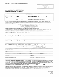 Document preview: FCC Form 44 Application for Certification as an Accounting Authority