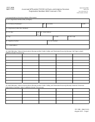 FCC Form 606 Associate Wtb and/or Pshsb Call Signs and Antenna Structure Registration Numbers With Licensee&#039;s Frn, Page 3