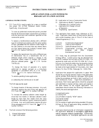 FCC Form 319 Application for a Low Power Fm Broadcast Station License