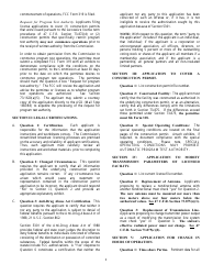 FCC Form 319 Application for a Low Power Fm Broadcast Station License, Page 3
