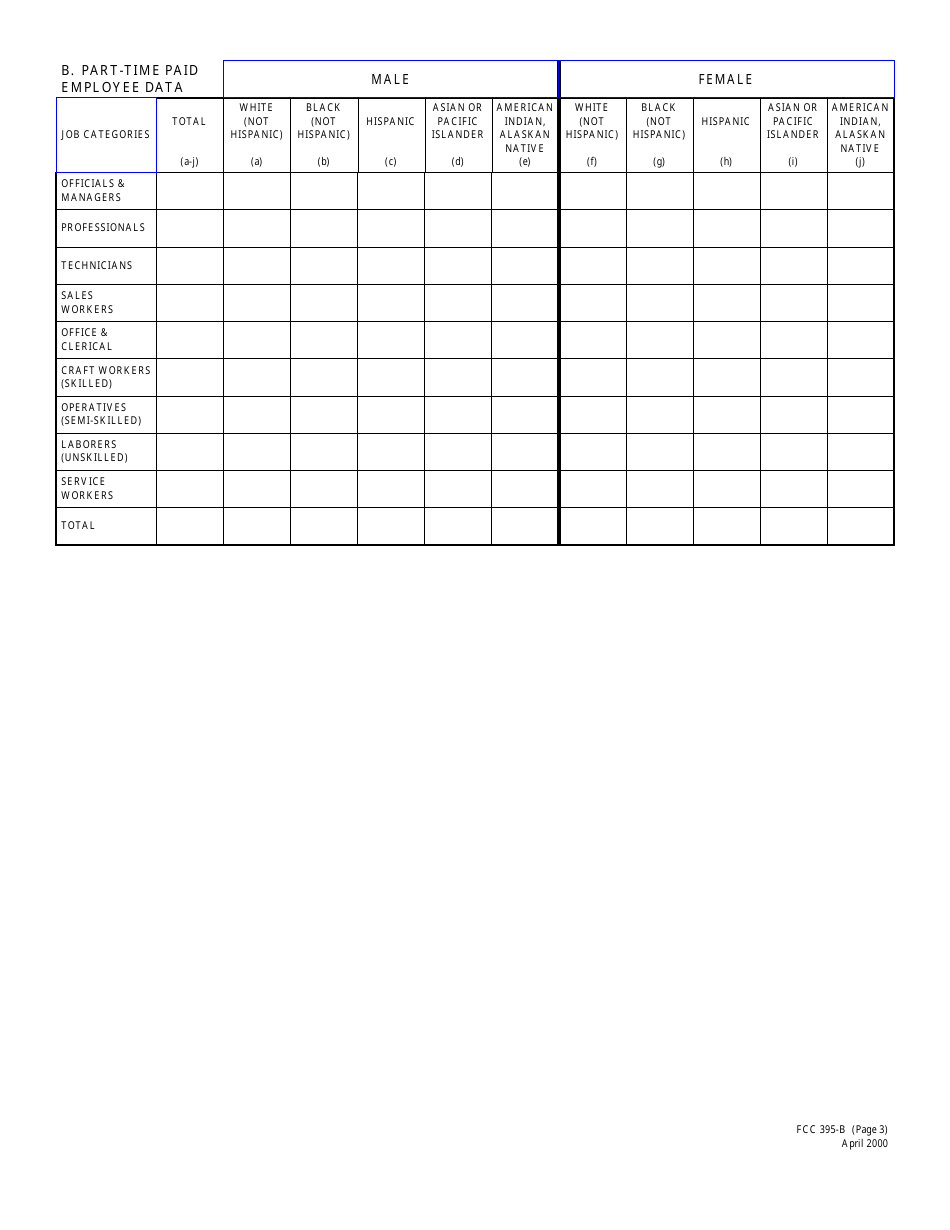 FCC Form 395-B - Fill Out, Sign Online and Download Printable PDF ...