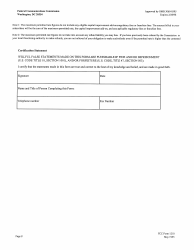 FCC Form 1210 Updating Maximum Permitted Rates for Regulated Cable Services, Page 8