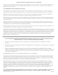 FCC Form 740 Statement Regarding the Importation of Radio Frequency Devices Capable of Causing Harmful Interference, Page 2
