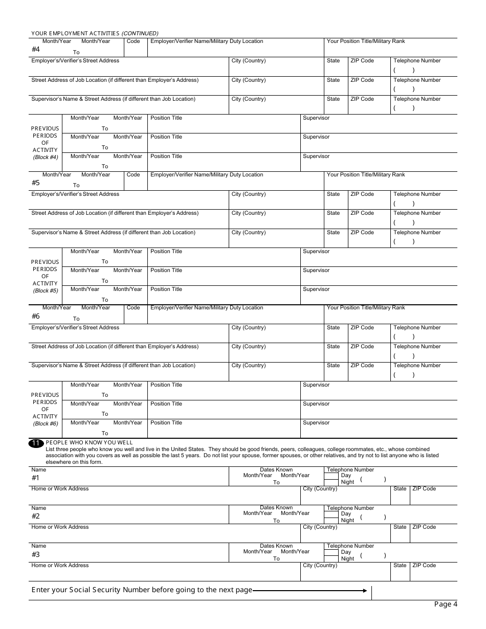 OPM Form SF85 Fill Out, Sign Online and Download Fillable PDF