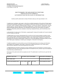 OPM Form SF-85 Questionnaire for Non-sensitive Positions, Page 8