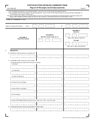 FEC Form 3P Post-election Detailed Summary Page - Report of Receipts and Disbursements