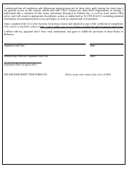 VA Form 10-0400A Computer Patient Record System (Cprs) Read Only Rules of Behavior for Veterans Service Organization (Vso), Page 2