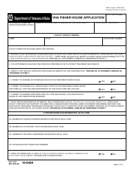 VA Form 10-0408 VHA Fisher House Application