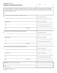 FEC Form 13 Report of Donations Accepted for Inaugural Committee, Page 2