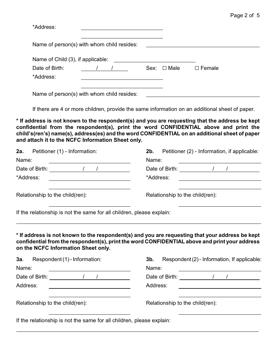 Instructions for an Enforcement / Violation of an Order of Custody / Visitation Petition - Nassau County, New York, Page 6