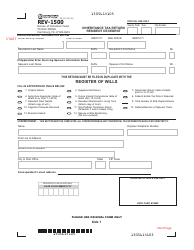 Document preview: Form REV-1500 Inheritance Tax Return Resident Decedent - Pennsylvania