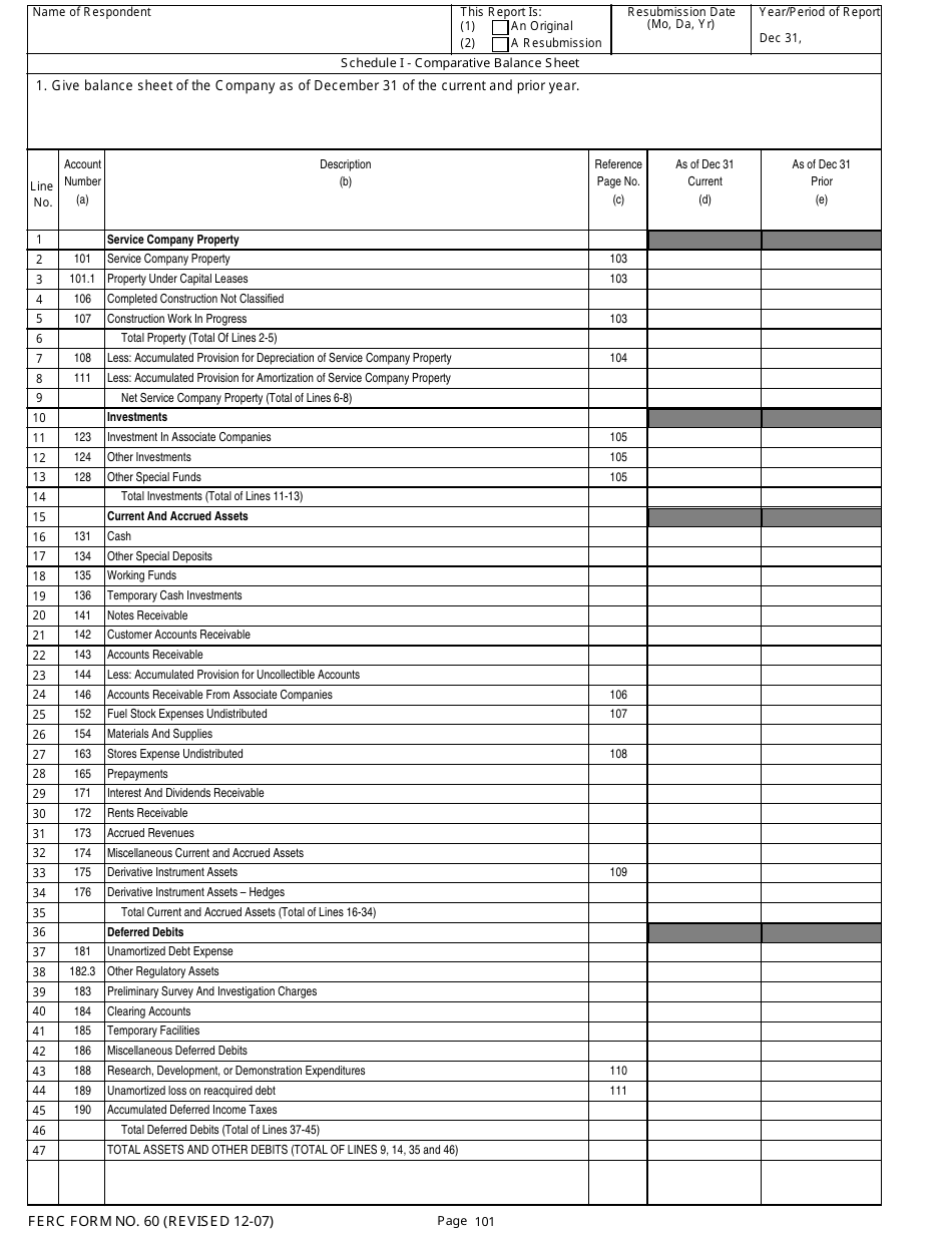 FERC Form 60 Annual Report for Service Companies, Page 6