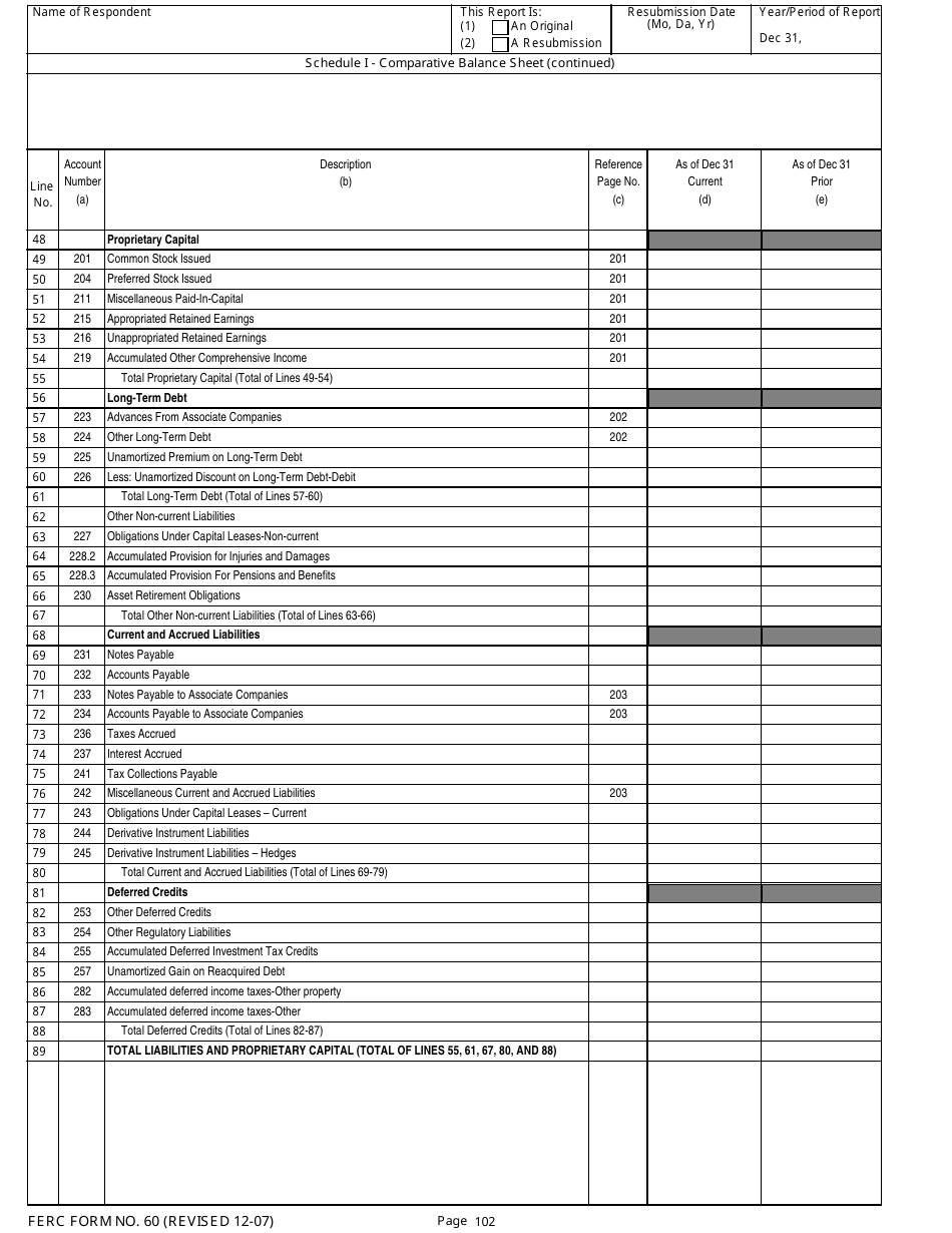 FERC Form 60 Annual Report for Service Companies, Page 7