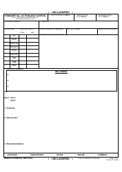 TRADOC Form 5-E Transmittal, Action and Control