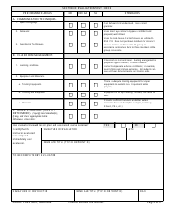 TRADOC Form 369-E Drill Sergeant School Cadre Evaluation Sheet, Page 2