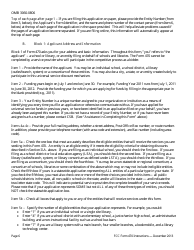 Instructions for FCC Form 470 Schools and Libraries Universal Service Description of Services Requested and Certification Form, Page 6