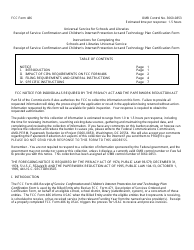 Document preview: Instructions for FCC Form 486 Schools and Libraries Universal Service Receipt of Service Confirmation and Children's Internet Protection Act and Technology Plan Certification