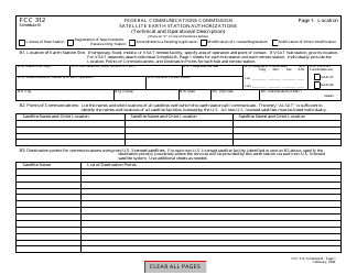 FCC Form 312 Application for Satellite Space and Earth Station Authorizations, Page 6