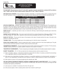 Form R-3302 (LA709) Gift Tax Return of Donor - Louisiana, Page 4