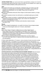 PS Form 595-BRA Dinero Seguro - Payment Order Application (English/Spanish), Page 2