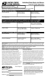 PS Form 595-BRA Dinero Seguro - Payment Order Application (English/Spanish), Page 5