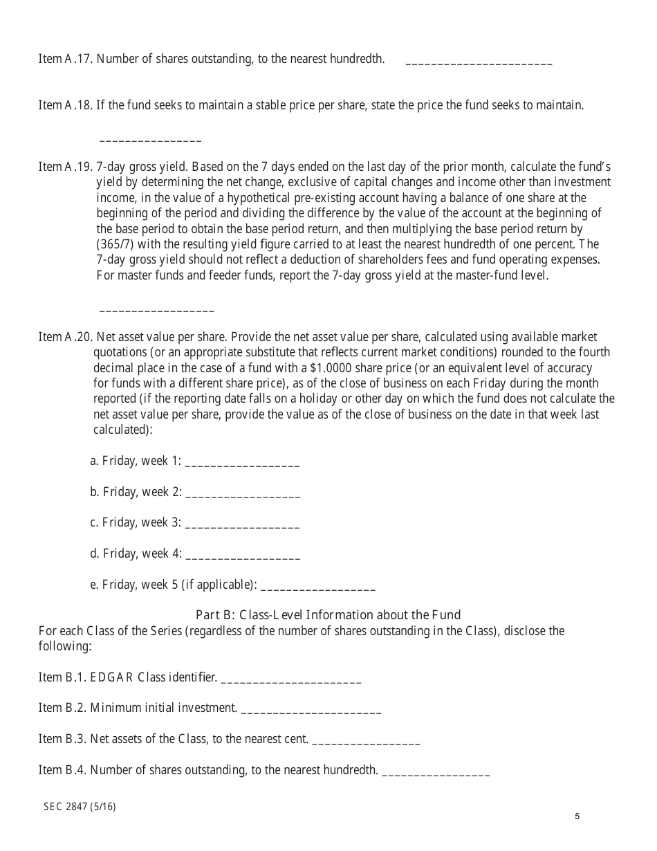 SEC Form 2847 (N-MFP) Monthly Schedule of Portfolio Holdings of Money Market Funds, Page 5