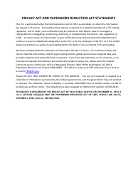 FCC Form 550 Low Income Broadband Pilot Program Reimbursement Form, Page 6