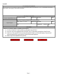 Form WT-2A Report of Application and/or Order Authorizing Interception of Communications, Page 4