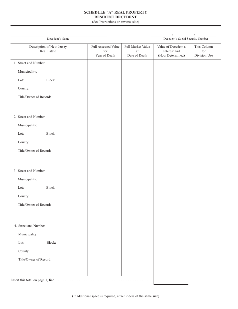 Form IT-R Inheritance Tax Resident Return - New Jersey, Page 13