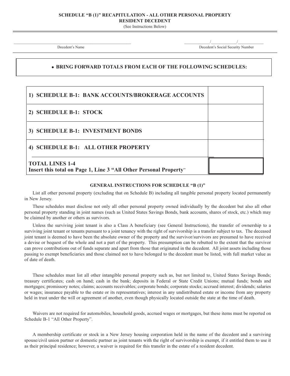 Form IT-R Inheritance Tax Resident Return - New Jersey, Page 17