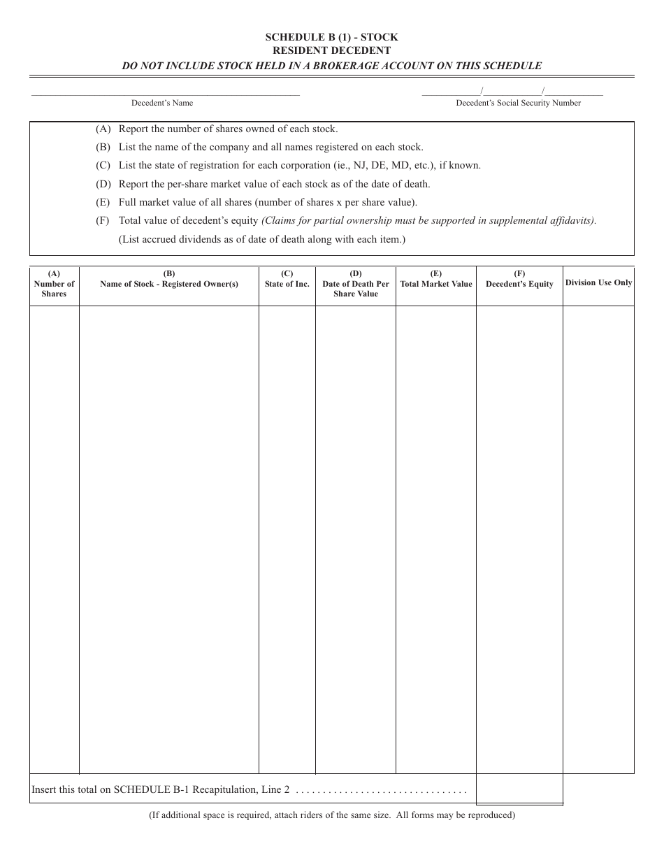Form IT-R Inheritance Tax Resident Return - New Jersey, Page 19